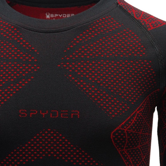 One set of Spyder Caden base layer top and bottoms red or green L/XL kids - Picture 4 of 15